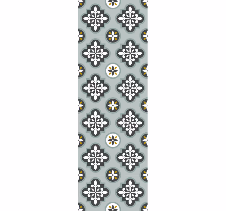 Tapeta ornament ozdobny wzór kwiatowy - TenStickers