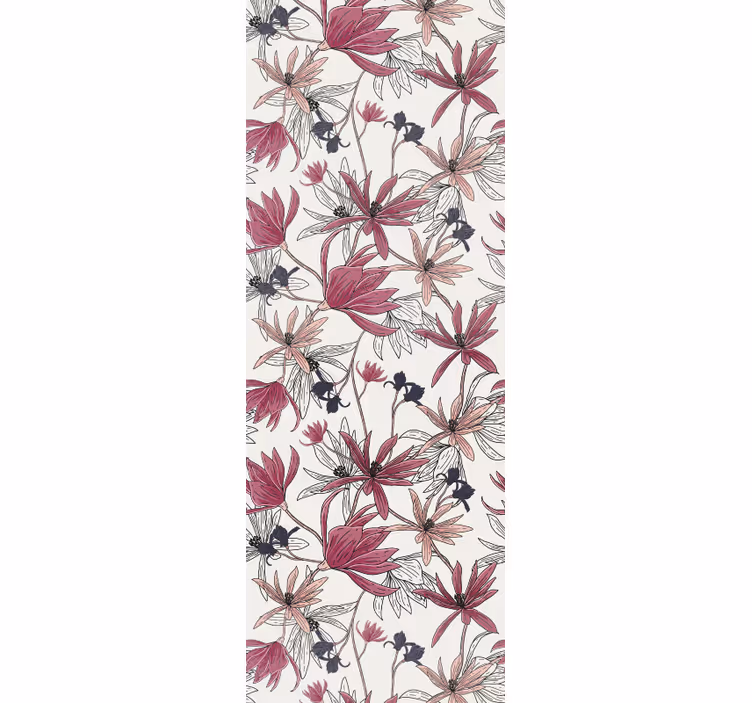 Tapeta kwiaty kwiatowy pokaz botaniczny - TenStickers