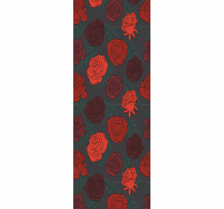 Tapeta kwiaty różowa elegancja - TenStickers