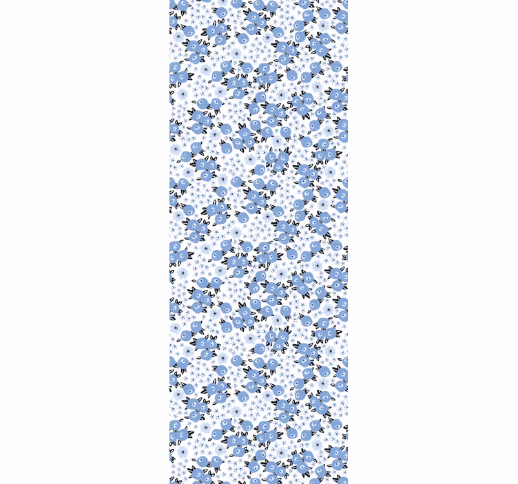 Tapeta kwiaty fuzja wzorów kwiatowych - TenStickers