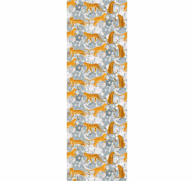 Tapeta zwierzęta motyw lamparta - TenStickers