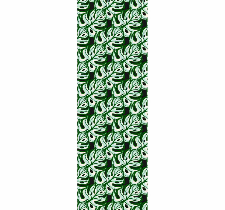 Tapeta liście zielony motyw liściasty - TenStickers