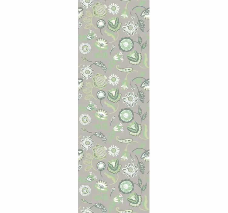 Tapeta kwiaty motyw roślinno-kwiatowy - TenStickers
