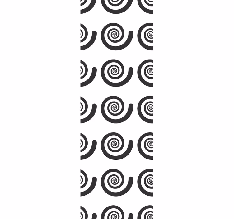 Tapeta geometrczyna wzór spiralny - TenStickers