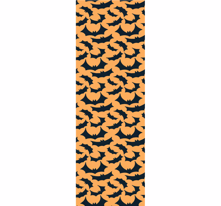 Tapeta Halloween wzór nietoperzy halloweenowych - TenStickers