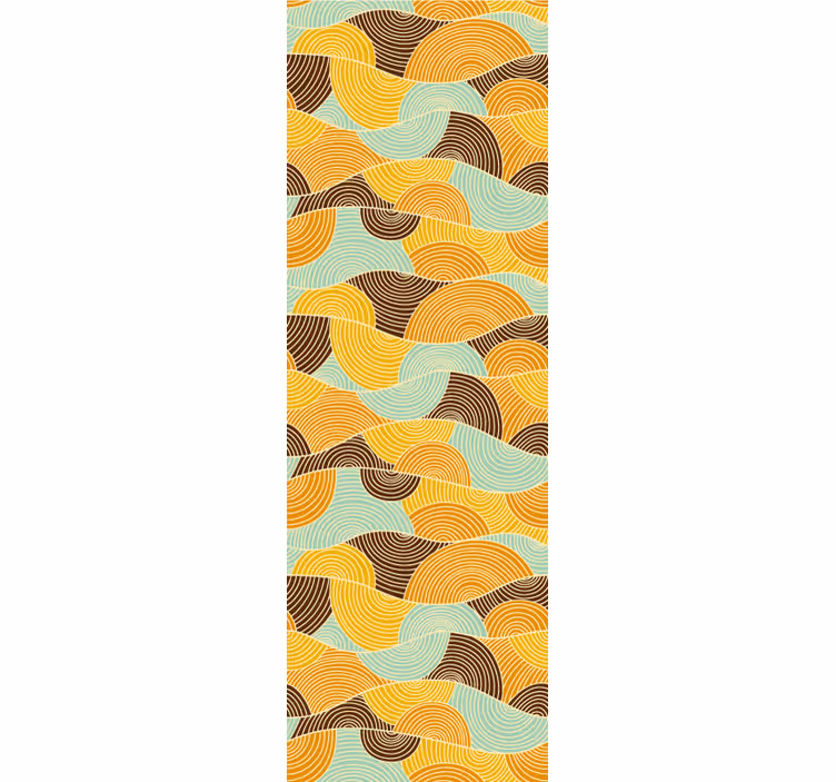 Tapeta geometrczyna fale geometryczne - TenStickers