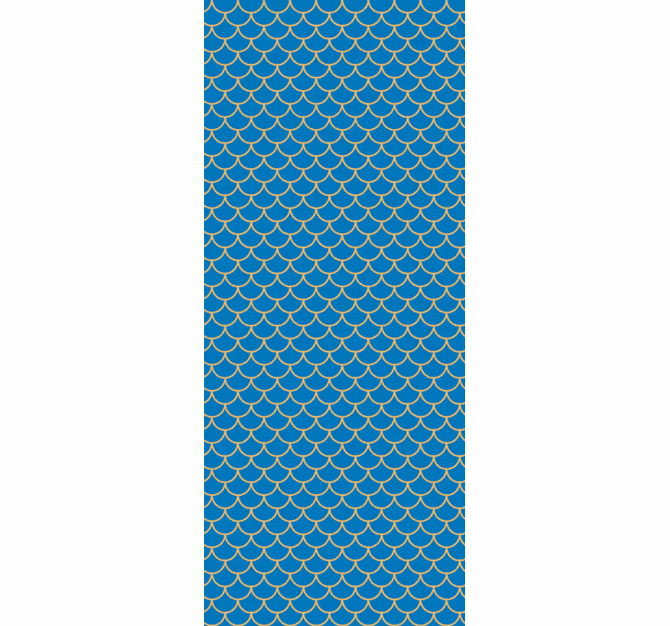 Tapeta geometrczyna skale geometryczne - TenStickers