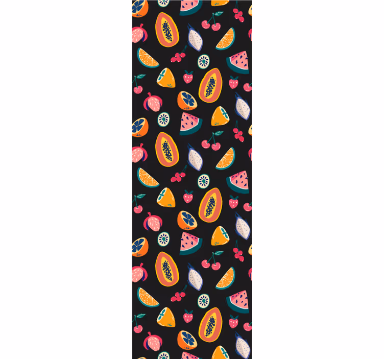 Tapeta do kuchni owocowe wzory - TenStickers