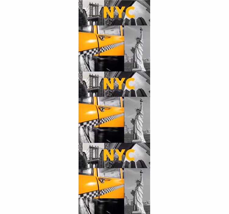 Tapeta miasto miejski kolaż - TenStickers