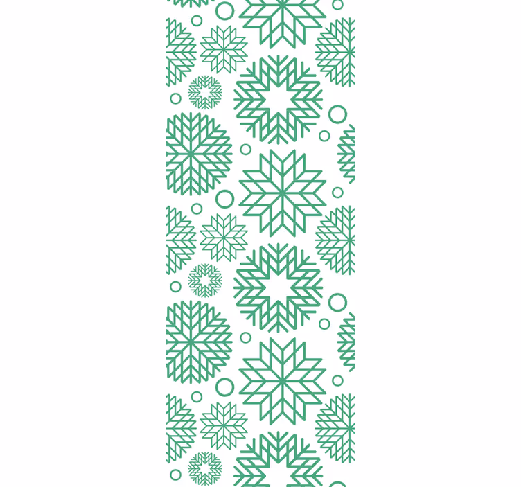 Tapeta geometrczyna geometryczne kwiaty - TenStickers