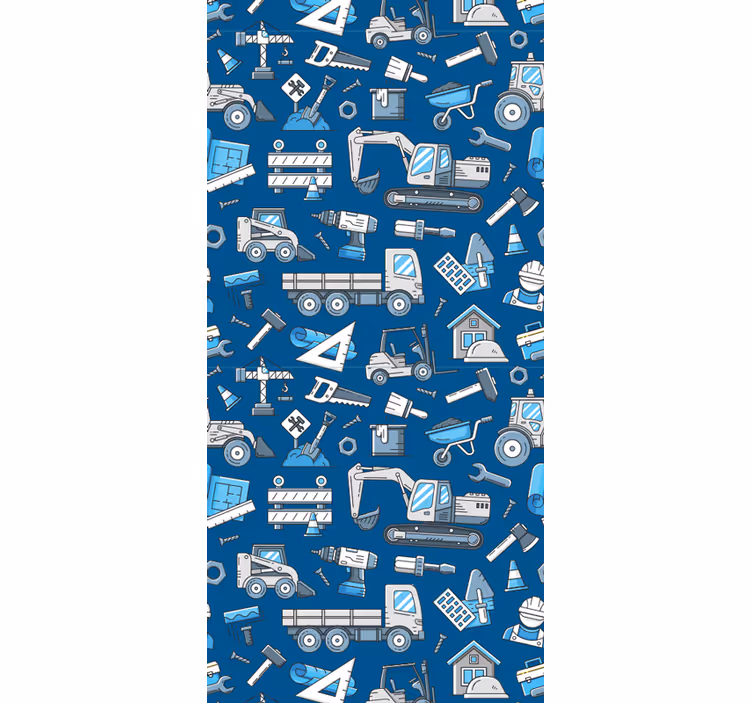 Tapeta dla dzieci czas zabawy konstrukcyjnej - TenStickers