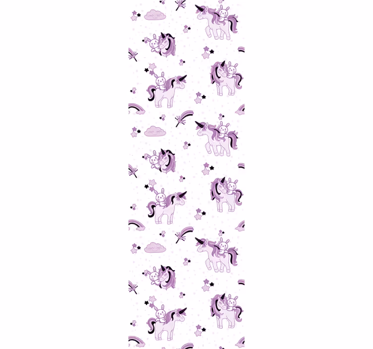 Tapeta dla dzieci scena fantasy jednorożca - TenStickers