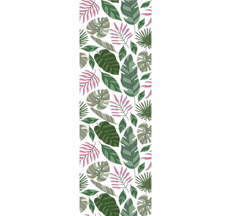 Tapeta natura liściaste wzory botaniczne - TenStickers