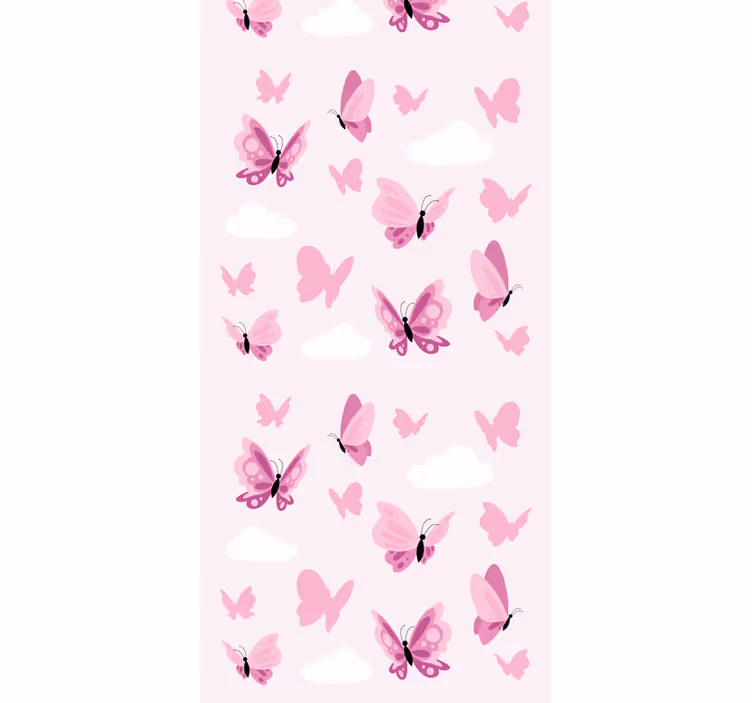 Tapeta motyle fruwające motyle - TenStickers