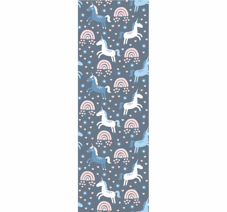 Tapeta zwierzęta motyw tęczy żyrafy - TenStickers