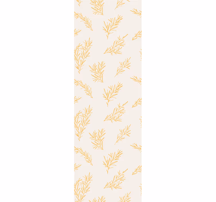 Tapeta kwiaty botaniczny wzór liści - TenStickers