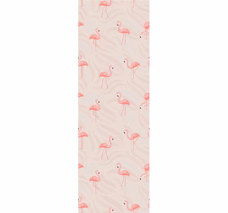 Tapeta zwierzęta zespół flamingów - TenStickers