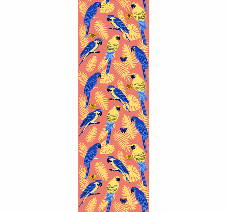 Tapeta w papugi motyw tropikalny papugi - TenStickers