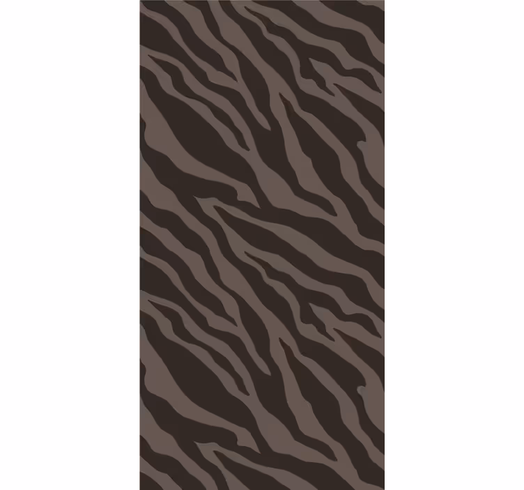Tapeta zebra stylowy czarno-brązowy wzór - TenStickers
