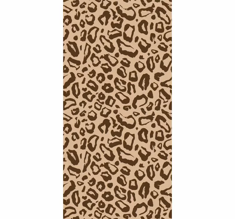 Tapeta leopard beżowy wzór koci - TenStickers