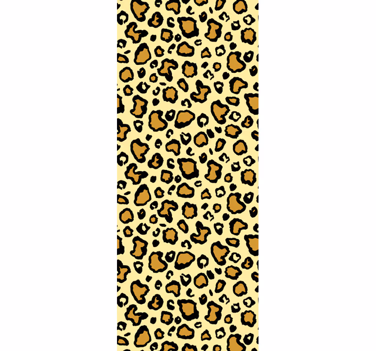 Tapeta leopard klasyczny żółty wzór - TenStickers