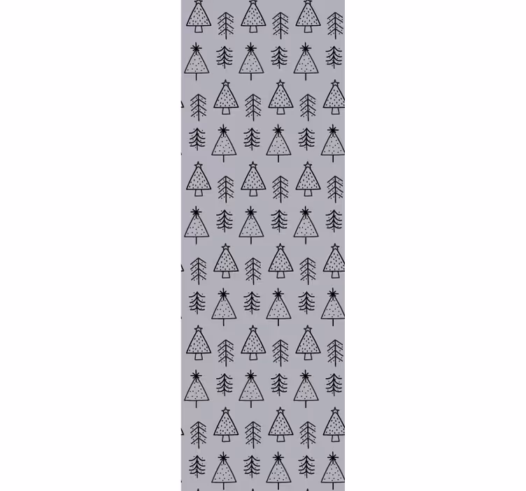 Tapeta Boże Narodzenie wystrój ze wzorem sosnowym - TenStickers