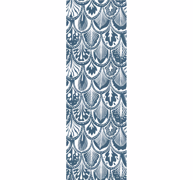 Tapeta ornament ozdobny wzór w kształcie muszelki - TenStickers
