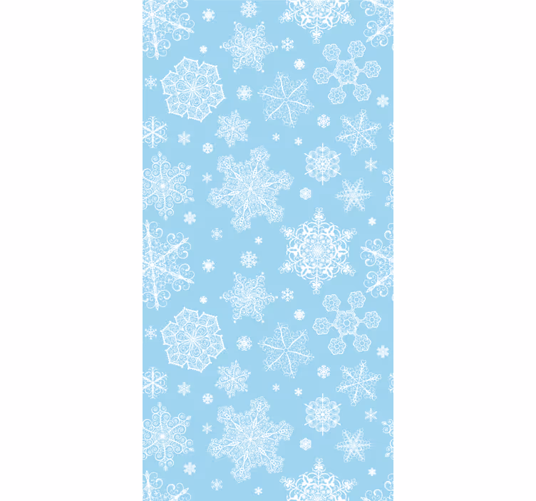 Tapeta Boże Narodzenie elegancja płatka śniegu - TenStickers