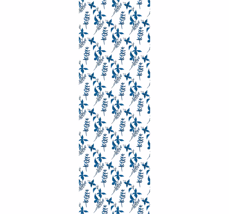 Tapeta kwiaty delikatna kompozycja botaniczna - TenStickers
