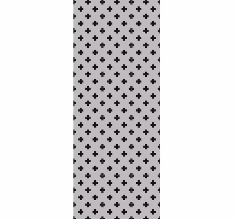 Tapety geometryczne wzór krzyża - TenStickers