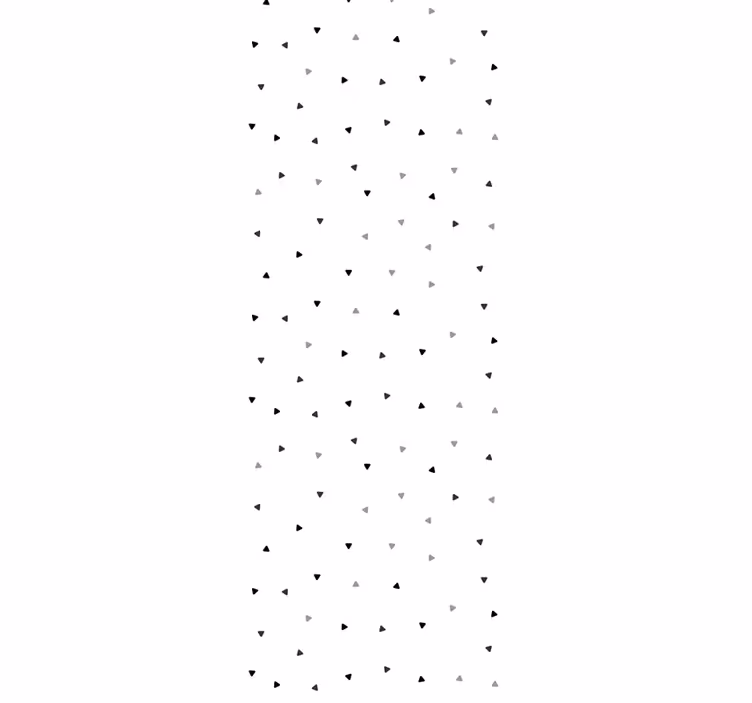 Tapeta geometrczyna rozproszone trójkąty - TenStickers