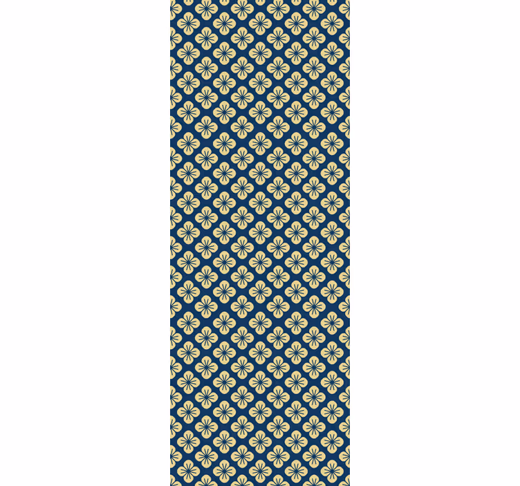 Tapeta kwiaty wzór ornamentalny - TenStickers