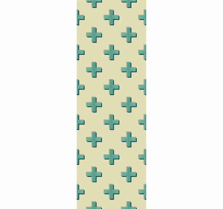 Tapeta geometrczyna geometryczny wzór krzyża - TenStickers