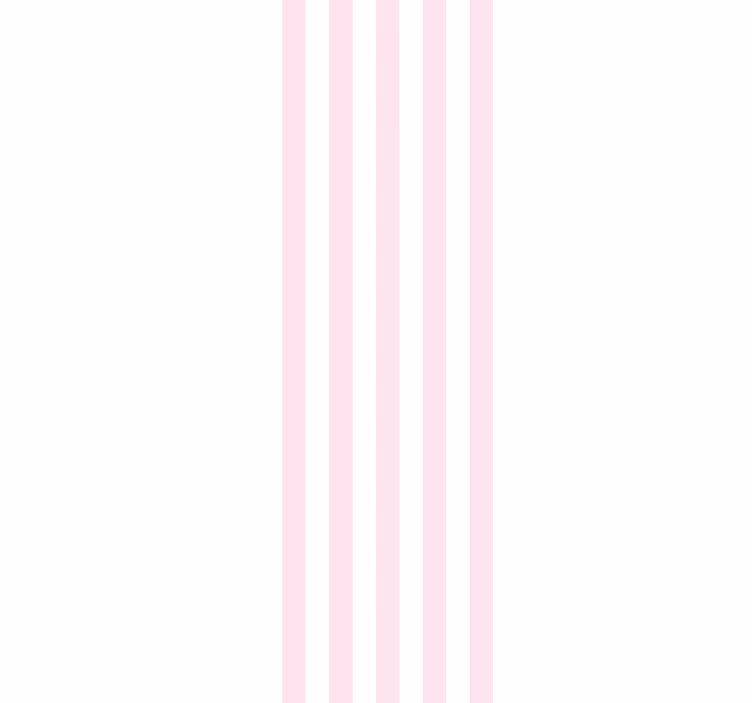 Tapeta w paski różowo-biały minimalistyczny wzór - TenStickers
