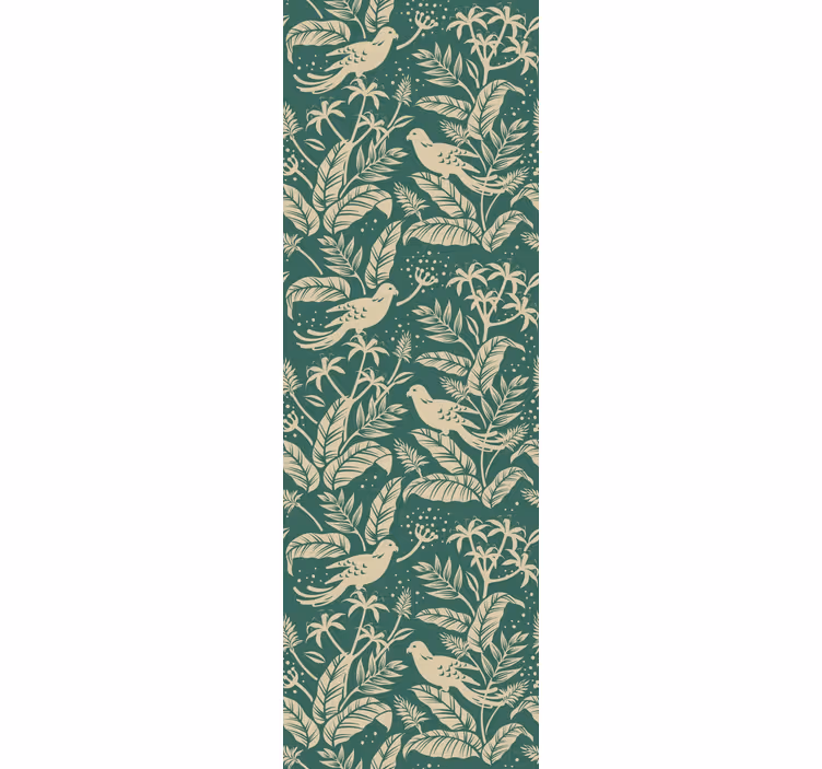 Tapeta ptaki woliera botaniczna - TenStickers