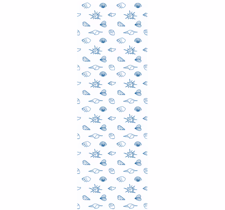 Tapeta ryby motyw szkicu marynistycznego - TenStickers