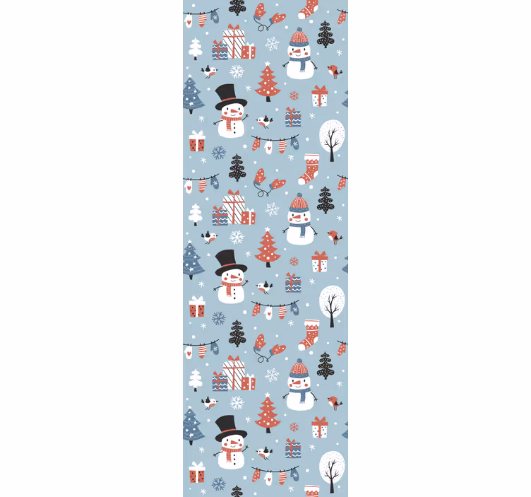 Tapeta Boże Narodzenie świąteczny wzór sezonowy - TenStickers