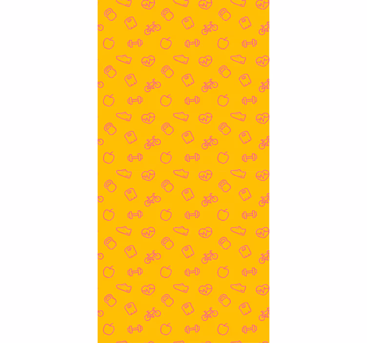 Tapeta do kuchni wzór ikonek bazgrołów - TenStickers