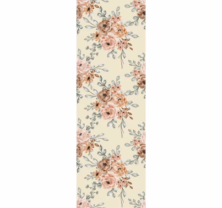 Tapeta do salonu skład botaniczny - TenStickers