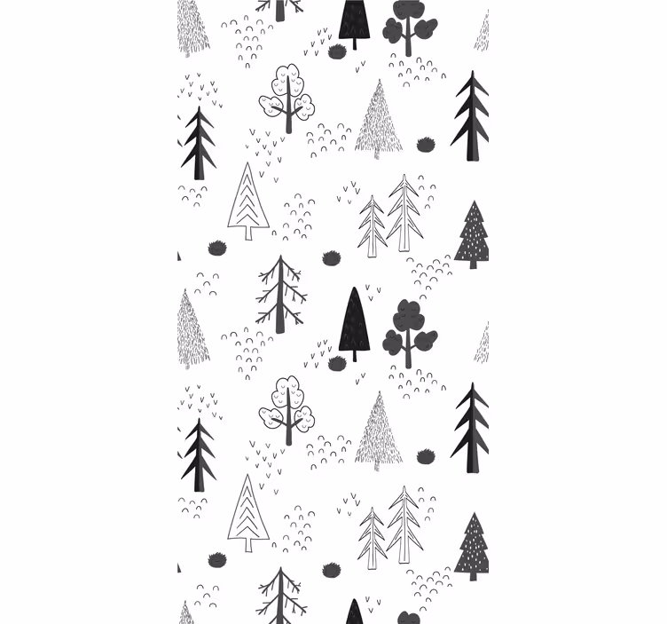 Tapeta natura skandynawski las - TenStickers