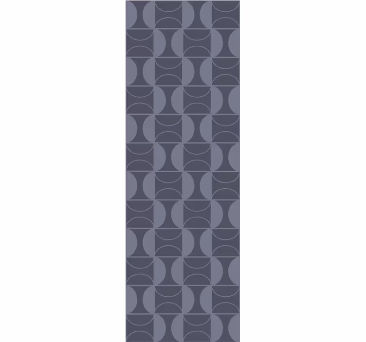 Tapeta geometrczyna nowoczesne zakrzywione kształty - TenStickers