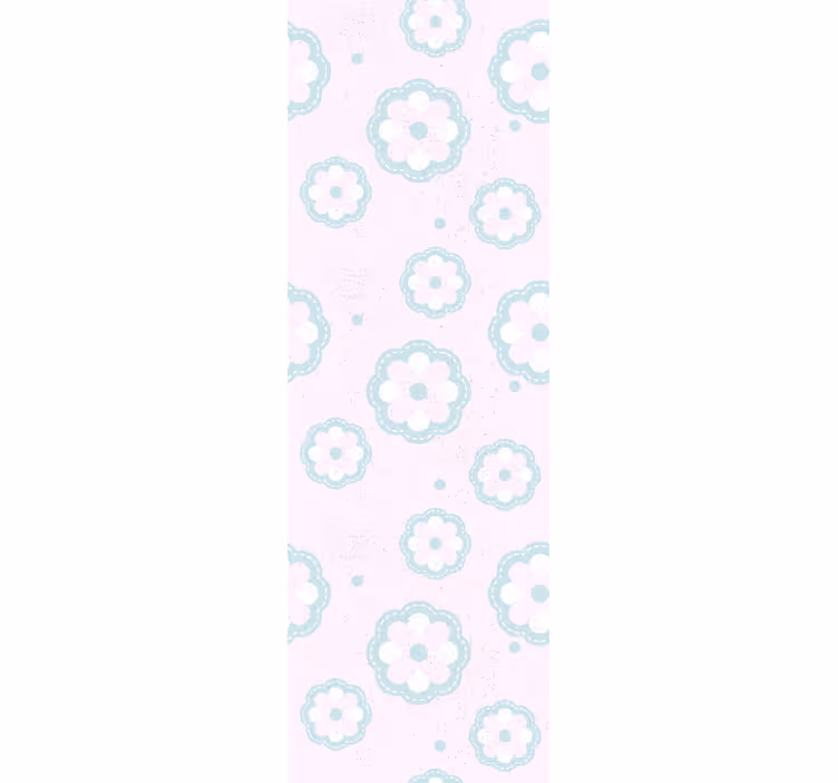 Tapeta kwiaty miękki kwiatowy wzór - TenStickers