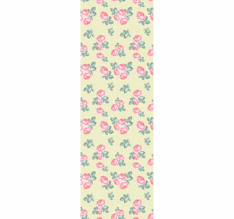 Tapeta kwiaty w klasycznym wzorze florystycznym - TenStickers