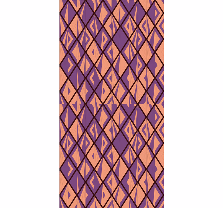 Tapeta geometrczyna stylowe kształty diamentów - TenStickers