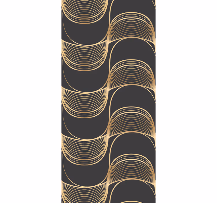 Tapeta geometrczyna eleganckie wzory linii - TenStickers