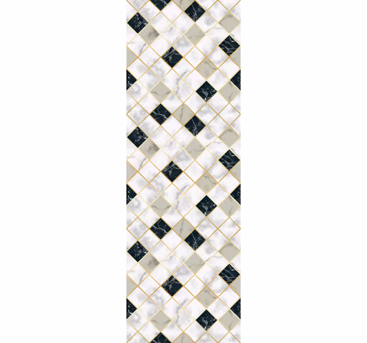 Tapeta marmur elegancki wzór diamentowy - TenStickers