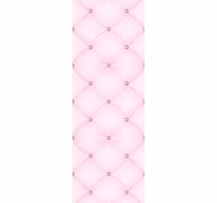 Tapeta tekstura eleganckie pikowanie różowymi guzikami - TenStickers