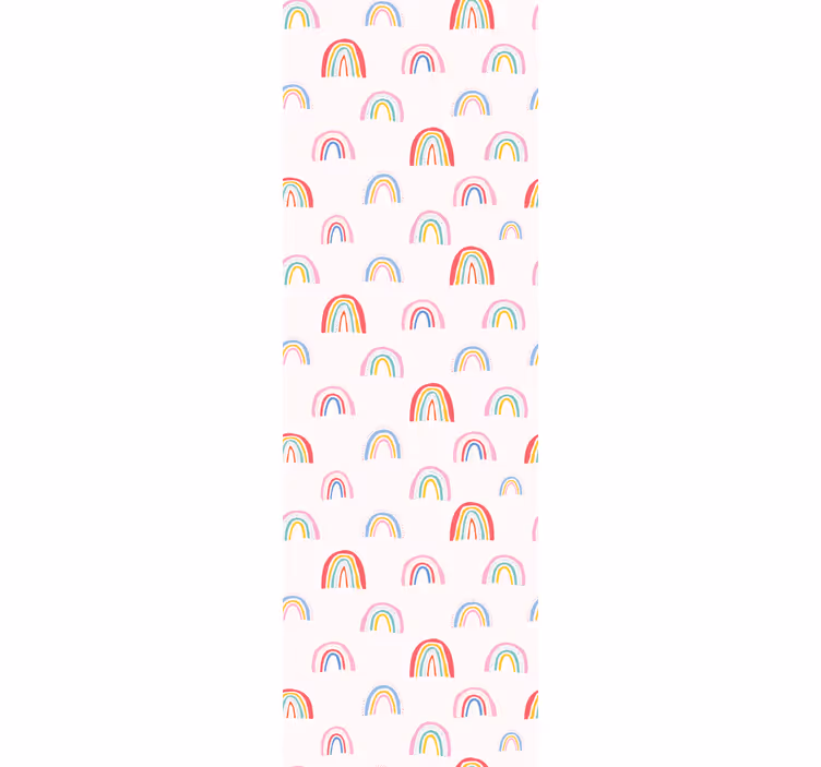 Tapeta dla dzieci kolorowe wzory tęczy - TenStickers