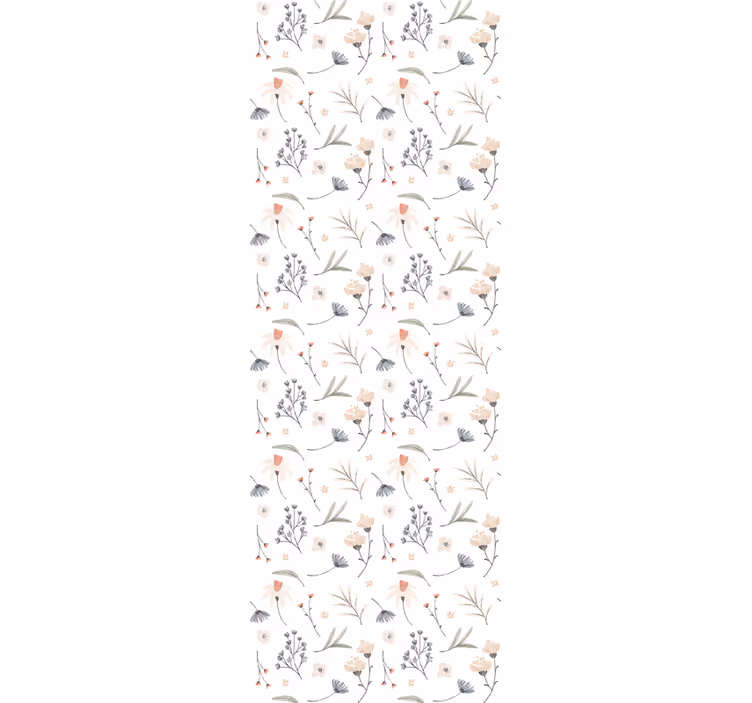Tapeta kwiaty delikatna kompozycja kwiatowa - TenStickers