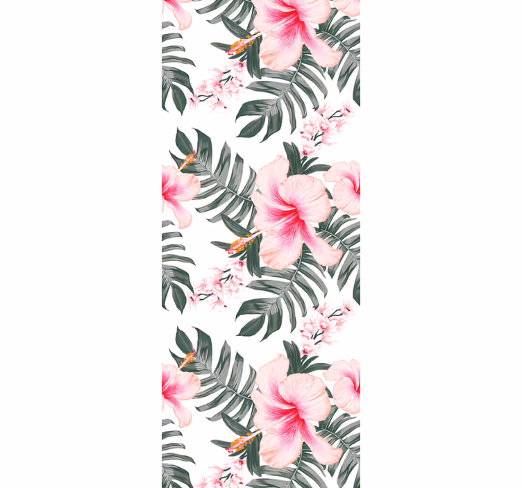 Tapeta kwiaty Orchidea wzór róży - TenStickers